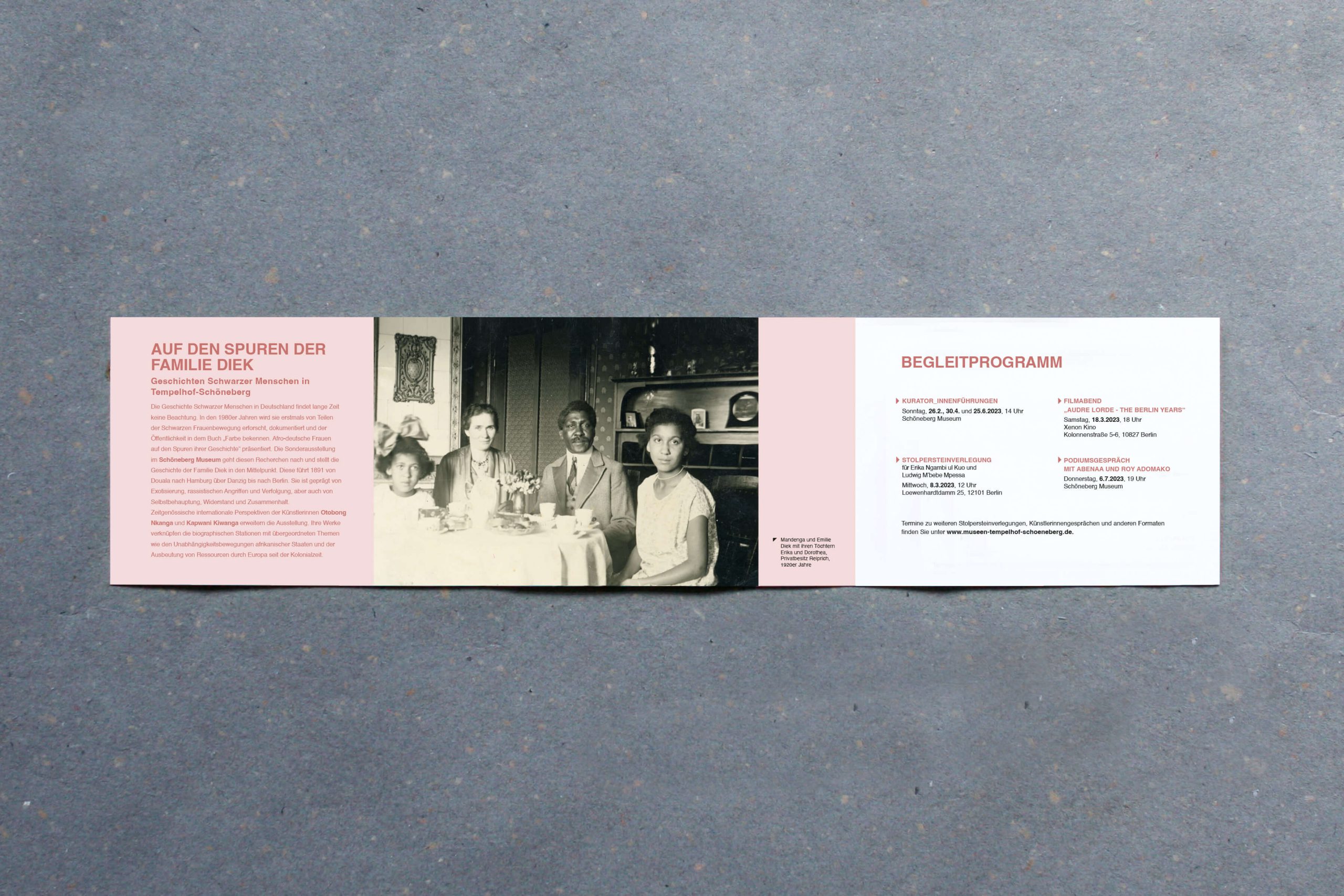 Auf den spuren der familien diek FLYER — Museum Tempelhof-Schöneberg