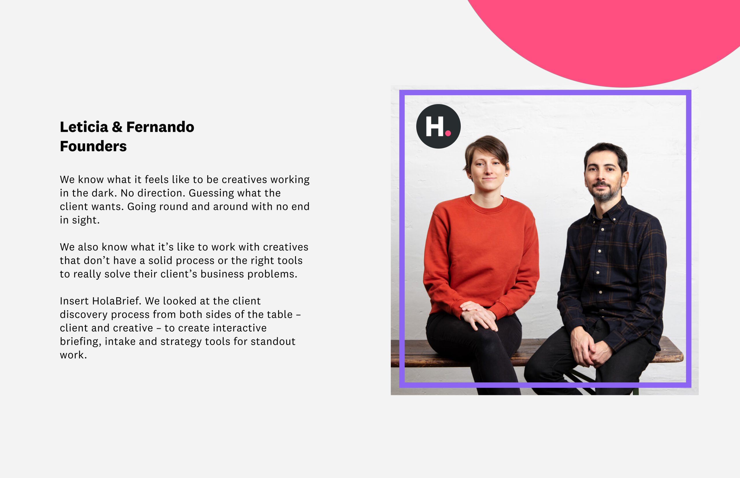 Team — HolaBrief